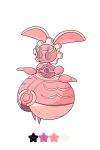  :o alternate_color bunny bunny_focus commentary creature english_commentary full_body gen_7_pokemon highres labradorito magearna magearna_(normal) mythical_pokemon no_humans pink_theme pokemon pokemon_(creature) simple_background solo star white_background 