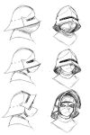  1_eye 2:3 armor black_and_white cat_knight clothed clothing disembodied_head domestic_cat felid feline felis female headgear hi_res hladilnik looking_at_viewer mammal monochrome portrait scar simple_background sketch solo 
