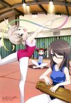  ass girls_und_panzer gym_uniform leotard pantyhose wang_guo_nian 