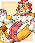  altenusy anthro balls barazoku bowser bulge claws clothed clothing digital_media_(artwork) domestic_cat erection felid feline felis feral fur genitals hair humanoid koopa male mammal mario_bros meowser muscular nintendo penis scalie simple_background solo underwear video_games 