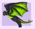  2020 ambiguous_gender anthro asp_the_wyvern closed_smile digital_media_(artwork) dragon fangs flat_shading flying green_eyes grey_body horn membrane_(anatomy) membranous_wings nude perosama scalie simple_background smile solo tail_blade wings wyvern 