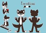  anthro brown_body brown_fur fan_character featureless_crotch fur green_eyes hi_res male model_sheet simple_background solo text torodicus 
