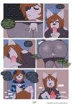  2020 age_difference anthro anthro_on_anthro audrey_(woofyrainshadow) balls big_breasts big_butt big_penis biped blush bodily_fluids breasts brown_hair butt canid canine canis clothed clothing comic curvy_figure dialogue digital_media_(artwork) domestic_dog duo english_text eyes_closed fellatio female fingering fingering_self flat_colors fur furniture genital_fluids genitals girly green_eyes grey_body grey_fur hair hi_res humanoid_genitalia humanoid_penis husky incest_(lore) inside legwear long_penis lying male male/female mammal masturbation mother mother_and_child mother_and_son nordic_sled_dog older_female on_back on_sofa oral parent parent_and_child pattern_clothing pattern_legwear pattern_topwear penile penis precum profanity sex shocked snout sofa son sound_effects speech_bubble spitz striped_clothing striped_legwear striped_topwear stripes sweater text thick_thighs throbbing topwear url vaginal vaginal_fingering vaginal_masturbation voluptuous woofy_(woofyrainshadow) woofyrainshadow younger_male 