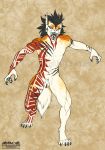  2020 4_fingers 4_toes alishka anthro black_hair canid canine digital_media_(artwork) fingers hair hi_res male mammal open_mouth solo teeth toes tongue 