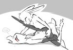  2017 accipitriform ambiguous_penetration annie_(the_sunfish) anthro anthro_on_anthro avian beak bird bucky_(the_sunfish) butt duo eyes_closed feathers female female_penetrated from_behind_position fur lagomorph leporid male male/female male_penetrating male_penetrating_female mammal nude penetration rabbit secretary_bird sex simple_background the_sunfish toxoglossa 