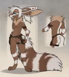  020 5_fingers anthro blue_eyes breasts brown_body brown_fur canid canine digital_media_(artwork) featureless_breasts female fennec fingers fox fur hi_res mammal sepiapaws smile solo standing tan_nose toes whiote_fur 