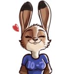  &lt;3 2018 alpha_channel anthro breasts brown_body brown_fur cheek_tuft clothed clothing dipstick_ears eyes_closed facial_tuft female fur head_tuft juantriforce042 lagomorph leporid mammal multicolored_ears rabbit shirt simple_background smile solo topwear transparent_background tuft 