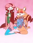  anthro bodily_fluids bottomless breasts clothed clothing d&ograve;u diives dildo double_dildo duo felid female female/female genital_fluids genitals gū legwear mammal pantherine passionatefloorromance penetration pussy pussy_juice reptile scalie sex_toy snake thigh_highs tiger translucent translucent_clothing vaginal vaginal_penetration xingzuo_temple 