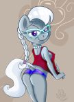  anthro butt catlion3 equid equine eyewear female friendship_is_magic glasses horse jewelry mammal my_little_pony necklace silver_spoon_(mlp) solo 
