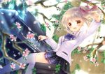  flowers instrument original piano school_uniform thighhighs yorarry 