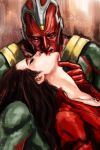  android brown_hair digital_media_(artwork) digital_painting_(artwork) duo eyes_closed female hair hi_res human interspecies kissing long_hair machine male male/female mammal marvel not_furry red_body red_skin robot scarlet_witch shaded synthezoid the_avengers the_vision the_vision_(marvel) titancutebutt01 wanda_maximoff 