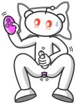  alpha_channel anal anal_masturbation anal_penetration andromorph anthro bodily_fluids excited furniture genitals hi_res intersex liquid_emoji male masturbation orange_eyes penetration penile penile_masturbation penis reddit sex_toy snoo solo sweat sweatdrop toying_self vibrator white_body 