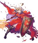  armor edelgard_von_hresvelg fire_emblem fire_emblem_heroes fire_emblem_three_houses haccan heels horns nintendo torn_clothes uniform weapon 