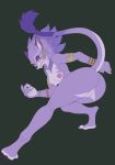  absurd_res anthro belladonna_(trials_of_mana) breasts butt claws felid feline female fur genitals hi_res jewelry looking_at_viewer mammal mana_(series) nipples nude pawpads purple_body purple_fur pussy sacrificabominat solo square_enix trials_of_mana video_games 