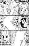  absurd_res acid ahegao awkward black_and_white bodily_fluids breasts comic dengus-pengus detailed_background disney domination duo female female/female female_domination genitals gummi_bears hand_holding hi_res humanoid leather looking_pleasured mammal mask monochrome penis russian russian_text satisfied shy sunni_gummi teasing text translated trip unsure ursid 