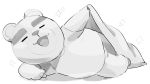  animal_crossing anthro bed bedding belly blanket eyebrows furniture hi_res inviting male mammal nintendo seductive shiiiiiiiro slightly_chubby solo teddy_(animal_crossing) thick_eyebrows ursid video_games 