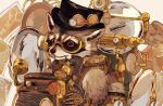  2020 anthro clothing eyewear fur glasses grey_body grey_fur hat headgear headwear hi_res humanoid_hands kemono mammal procyonid raccoon solo steampunk teeth tonbippo08 