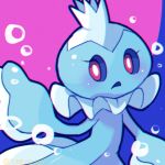  bubble commentary_request creature frillish frillish_(male) frown gen_5_pokemon no_humans ozziemochi pokemon pokemon_(creature) purple_eyes solo underwater upper_body water 
