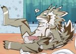  abs absurd_res afterglow anthro bedroom canid canine canis erection genitals hi_res jackal male mammal mousecat nude penis seth_(tas) solo tokyo_afterschool_summoners video_games window 