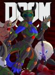  armor blau demon doom_(series) dragon female gun handgun hell hi_res id_software pistol ranged_weapon shotgun video_games weapon wotan888 