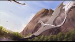  16:9 2020 ambiguous_gender detailed_background digital_media_(artwork) dragon feral hair hi_res night outside sinistereternity solo white_hair widescreen wyvern 