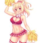  animal_ears cheerleader cleavage erect_nipples fast-runner-2024 nekomimi pantsu tail thighhighs tiffy 