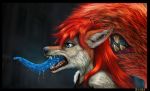  animal_humanoid anthro blue_eyes bodily_fluids bust_portrait canid canid_humanoid canine canine_humanoid canis darkflamewolf decadia drooling ear_piercing female fur hi_res humanoid inner_ear_fluff mammal mammal_humanoid perspective_shot piercing portrait realistic realistic_fur red_body red_fur saliva side_view solo tail_maw tail_mouth taylor_renee_wolford_(darkflamewolf) teeth teeth_bared teeth_showing tongue tongue_out tuft wolf wolf_humanoid 