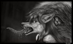  animal_humanoid anthro black_and_white blue_eyes bodily_fluids bust_portrait canid canid_humanoid canine canine_humanoid canis darkflamewolf decadia drooling ear_piercing female fur hi_res humanoid inner_ear_fluff mammal mammal_humanoid monochrome perspective_shot piercing portrait realistic realistic_fur red_body red_fur saliva side_view solo tail_maw tail_mouth taylor_renee_wolford_(darkflamewolf) teeth teeth_bared teeth_showing tongue tongue_out tuft wolf wolf_humanoid 