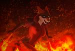  angry animal_humanoid anthro blue_eyes burning burning_eyes canid canid_humanoid canine canis clothing darkflamewolf elemental_manipulation fan_character female fire fire_manipulation hi_res humanoid kirena-kaya mammal mammal_humanoid mask murana_wolford_(darkflame-wolf) solo suit suit_symbol vigilante wolf 