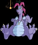  2015 black_background claws dragon dragon_tales fangs feet female green_eyes hi_res hypnosis jewelry mind_control necklace purple_body reptile salmacisreptile scalie simple_background toe_claws wheezie_(dragon_tales) wings 