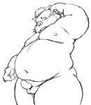  2020 anthro balls belly blush dekatanu genitals gouryou humanoid_hands kemono male mammal moobs navel nipples overweight overweight_male penis solo suid suina sus_(pig) tokyo_afterschool_summoners video_games wild_boar 