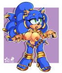  anthro big_breasts breasts clitoris clitoris_piercing clothing crossgender digit_ring ear_piercing ear_ring facial_piercing female footwear genital_piercing genitals hi_res high_heels jewelry lip_piercing lip_ring missphase nipple_piercing nipples nude piercing pussy pussy_piercing ring shoes solo sonic_the_hedgehog sonic_the_hedgehog_(series) toe_ring 