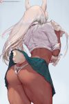  animal_humanoid big_butt butt clothing cutesexyrobutts female hair hamstrings hi_res humanoid lagomorph lagomorph_humanoid leporid_humanoid long_hair mammal mammal_humanoid miruko my_hero_academia panties rabbit_humanoid solo text thick_thighs underwear upskirt url white_hair 