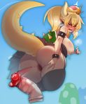  !! 1girl ass ass_grab black_dress blonde_hair blue_eyes blush bowsette bracelet breasts collar collarbone dildo dress drooling earrings garter_belt grabbing_own_ass heart horns jewelry kanel large_breasts long_hair mario_(series) masturbation mushroom nervous new_super_mario_bros._u_deluxe nipples open_mouth pointy_ears ponytail pussy pussy_juice saliva solo spiked_armlet spiked_collar spiked_shell spikes spoken_heart strapless strapless_dress super_crown sweat sweatdrop tagme 