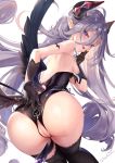  anus ass garter heels horns leotard nipples pointy_ears pussy tagme tail tamano_kedama thighhighs torn_clothes uncensored wings 
