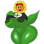  1:1 anthro big_breasts breasts electronic_arts elemental_creature female flora_fauna hand_on_breast hi_res itisjoidok looking_at_viewer plant plants_vs._zombies plants_vs._zombies_heroes popcap_games solar_flare_(pvz) solo tagme thick_thighs video_games wide_hips 