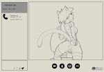  aeris_(vg_cats) anthro anus arm_warmers armwear butt clothing domestic_cat felid feline felis female fours_(artist) hi_res legwear mammal monochrome presenting presenting_hindquarters skype socks solo spreading thigh-highs vg_cats video_call webcomic 