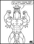  abs accent animal_genitalia animal_penis balls biceps big_balls big_muscles big_pecs big_penis bulge clothing danny_leblanc double_biceps_pose english_text equine_penis genitals giraffe giraffid grin hi_res line_art long_neck looking_at_viewer male mammal mane monochrome muscular pecs penis pose skianous smile smug solo speedo swimwear texas_flag text thick_neck 