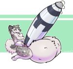  akita anthro balls big_balls big_condom big_penis bodily_fluids canid canine canis chest_tuft condom cum domestic_dog ejaculation erection fur genital_fluids genitals hi_res huge_balls huge_penis hyaenid hybrid hyper hyper_balls hyper_genitalia hyper_penis male mammal multicolored_body multicolored_fur nude overflowing penis saturn_(idklookitup) sexual_barrier_device sitting smile solo spitz starrfluff tuft 