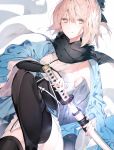  fate/grand_order leo_(feeling_goooood) sakura_saber sword tagme thighhighs 