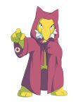  black_eyes cape clothed_pokemon commentary commission creature english_commentary full_body gen_1_pokemon highres hypno looking_at_viewer no_humans pokemon pokemon_(creature) salanchu simple_background solo standing white_background 