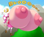  big_breasts black_eyes breast_expansion breasts clothing elemental_creature elfdrago english_text female fungi_fauna fungus hi_res huge_breasts humanoid hyper hyper_breasts mario_bros nintendo nipples pink_nipples solo text toad_(mario) toadette torn_clothing video_games 