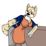  1:1 alpha_channel anthro big_breasts breasts canid canine canis clothed clothing digital_media_(artwork) domestic_dog female fur low_res mammal shiba_inu smile solo spitz 