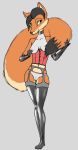  absurd_res angelique anthro canid canine clothing corset female fox graboiidz hi_res lingerie mammal panties rubber solo topwear underwear 