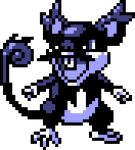  alolan_form alolan_rattata commentary creature english_commentary full_body gen_7_pokemon lowres monochrome no_humans pat_attackerman pixel_art pokemon pokemon_(creature) solo sprite standing transparent_background 