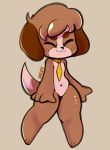  2020 animal_crossing anthro canid canine canis ciavs digby_(animal_crossing) domestic_dog fur hair male mammal nintendo shih_tzu signature simple_background smile solo solo_focus toy_dog video_games 