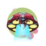  blue_eyes commentary creature english_commentary full_body gen_8_pokemon gigantamax gigantamax_orbeetle highres hydroflorix looking_at_viewer no_humans orbeetle pokemon pokemon_(creature) solo transparent_background 