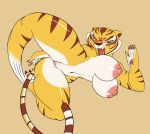  breasts claws dreamworks fangs felid female fighting_pose genitals hi_res kung_fu_panda mammal master_tigress pantherine pose pussy seii3 solo stripes thick_thighs tiger 