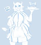  2020 animal_humanoid apron beef big_breasts blue_and_white bovid bovid_humanoid bovine bovine_humanoid breasts cattle cattle_humanoid cev clothed clothing costume english_text fast_food female food hi_res holding_object horn humanoid mammal mammal_humanoid meat monochrome sketch smile solo steak text thick_thighs wendy&#039;s_girl wendy&#039;s_old_fashioned_hamburgers wide_hips 