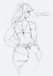  anthro applejack_(mlp) big_butt bottomwear butt clothing dialogue english_text equid equine female friendship_is_magic hand_on_hip hi_res horse longinius mammal monochrome my_little_pony pony rear_view shorts solo text 